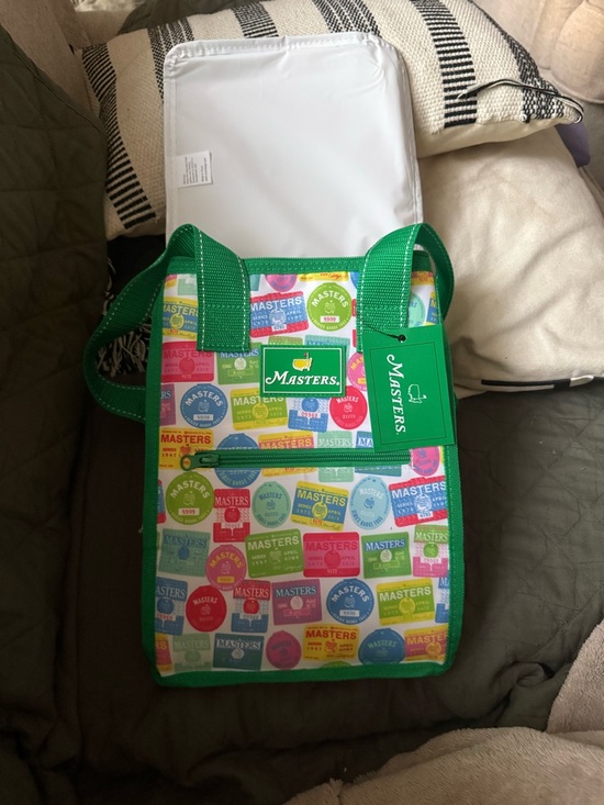 Masters Other - NEW 2026 Scout Masters Cooler Tote Bag in Green with Multicolor Logo Print